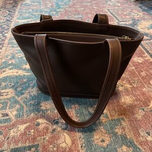 Vintage Coach brown Bleecker Basket tote style #9302